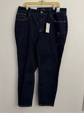NWT Judy Blue Dark Indigo High Waist Straight Leg Mom Jeans Sz 18W
